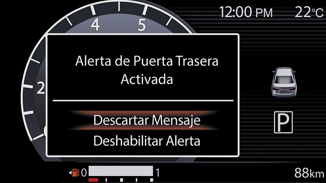 Alerta de Olvido en Asiento Trasero